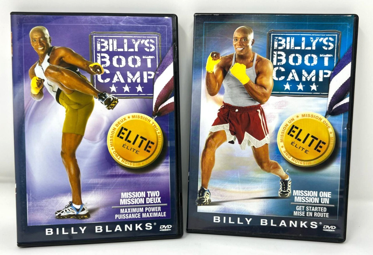 Billy Blanks Boot Camp DVD Lot of 2 Exercise Health Fitness Mission 1-2