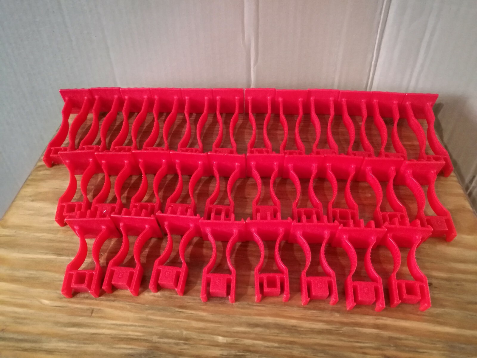 Carrera 1:43 Go!!! 30 x Banked Curve Loop Red Bridge Supports  (40, 48, 71mm)