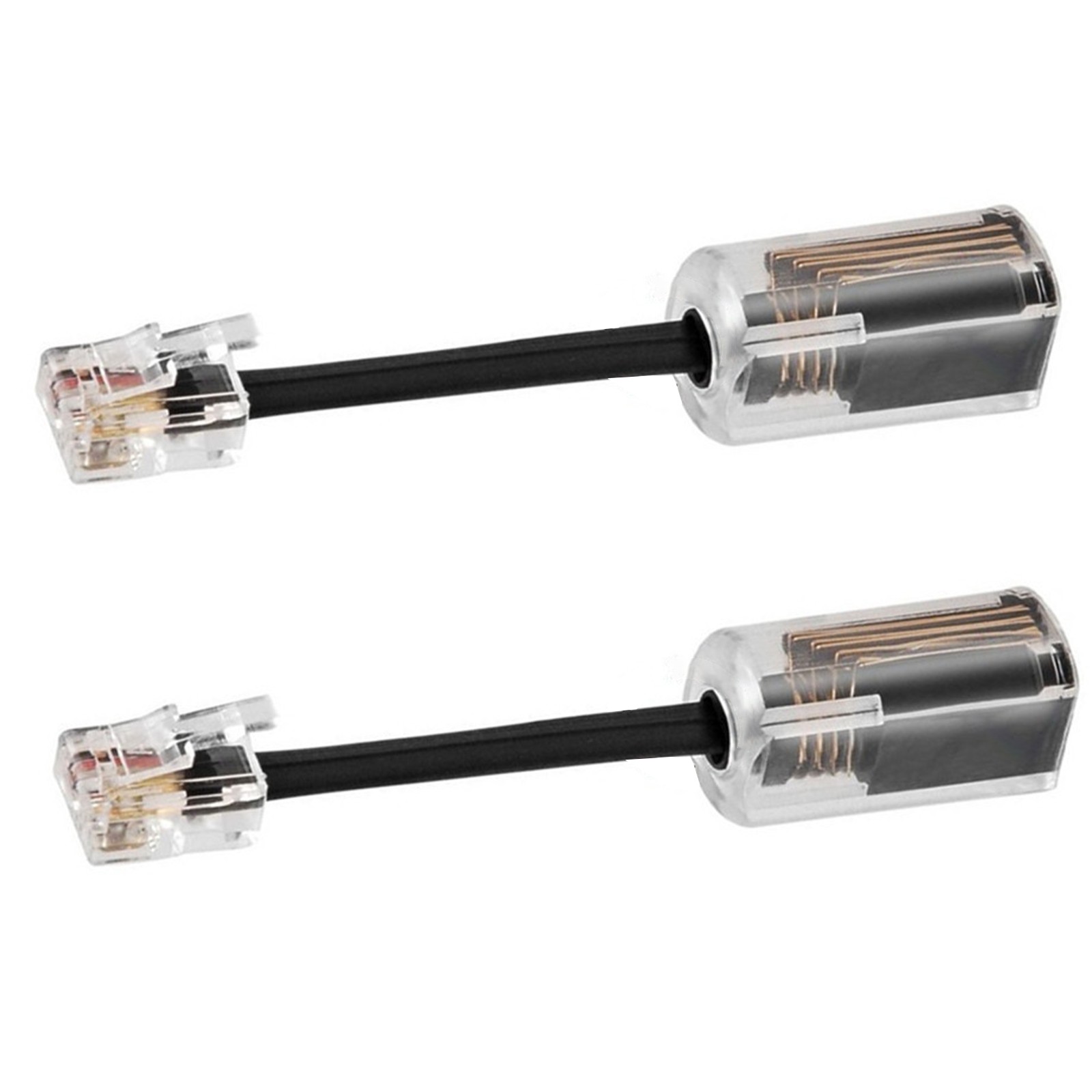 2Pcs 360° Rotating Telephone Cable Cord Detangler Landline Swivel Cord Untangler