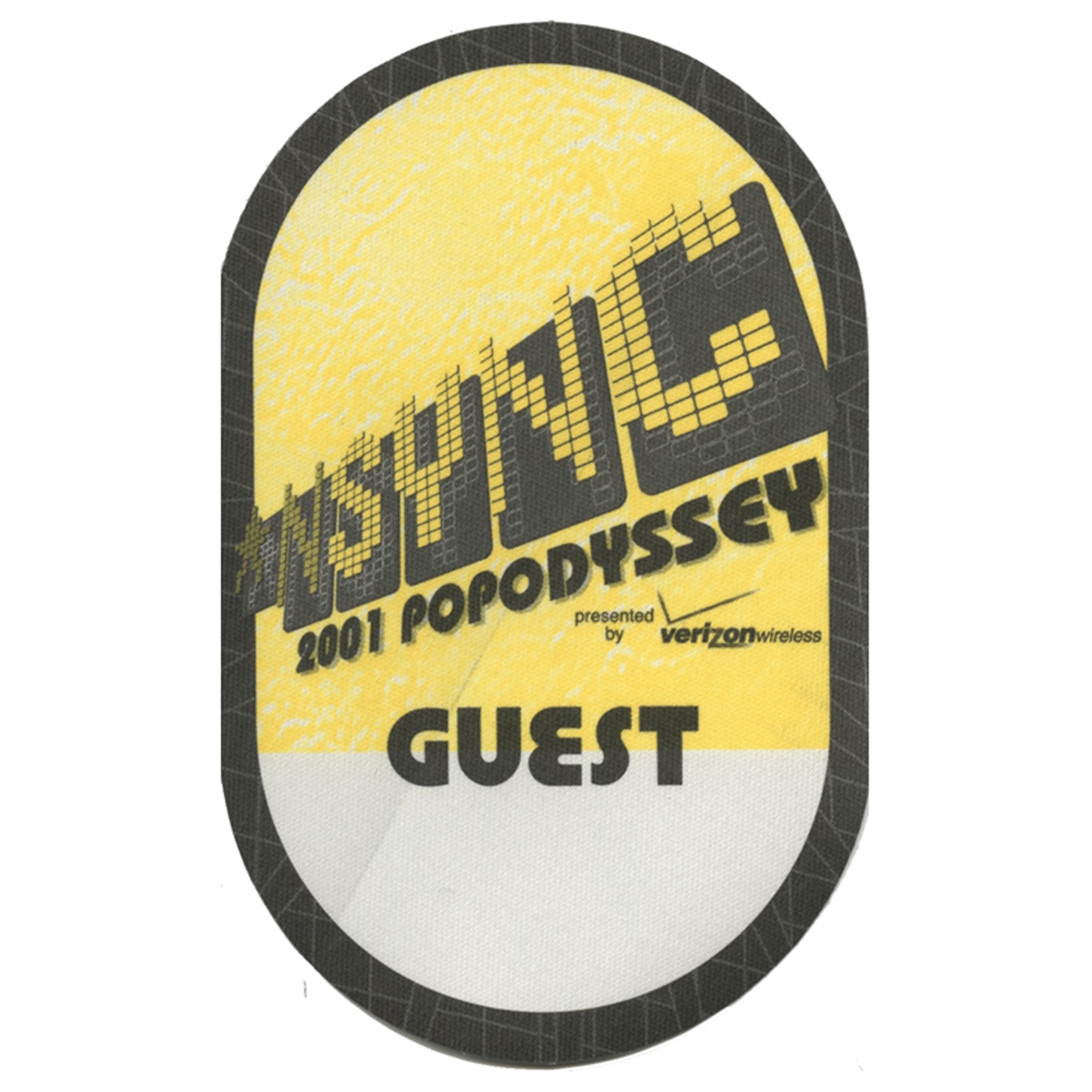 NSYNC 2001 Pop Odyssey Concert Tour Guest Backstage Pass