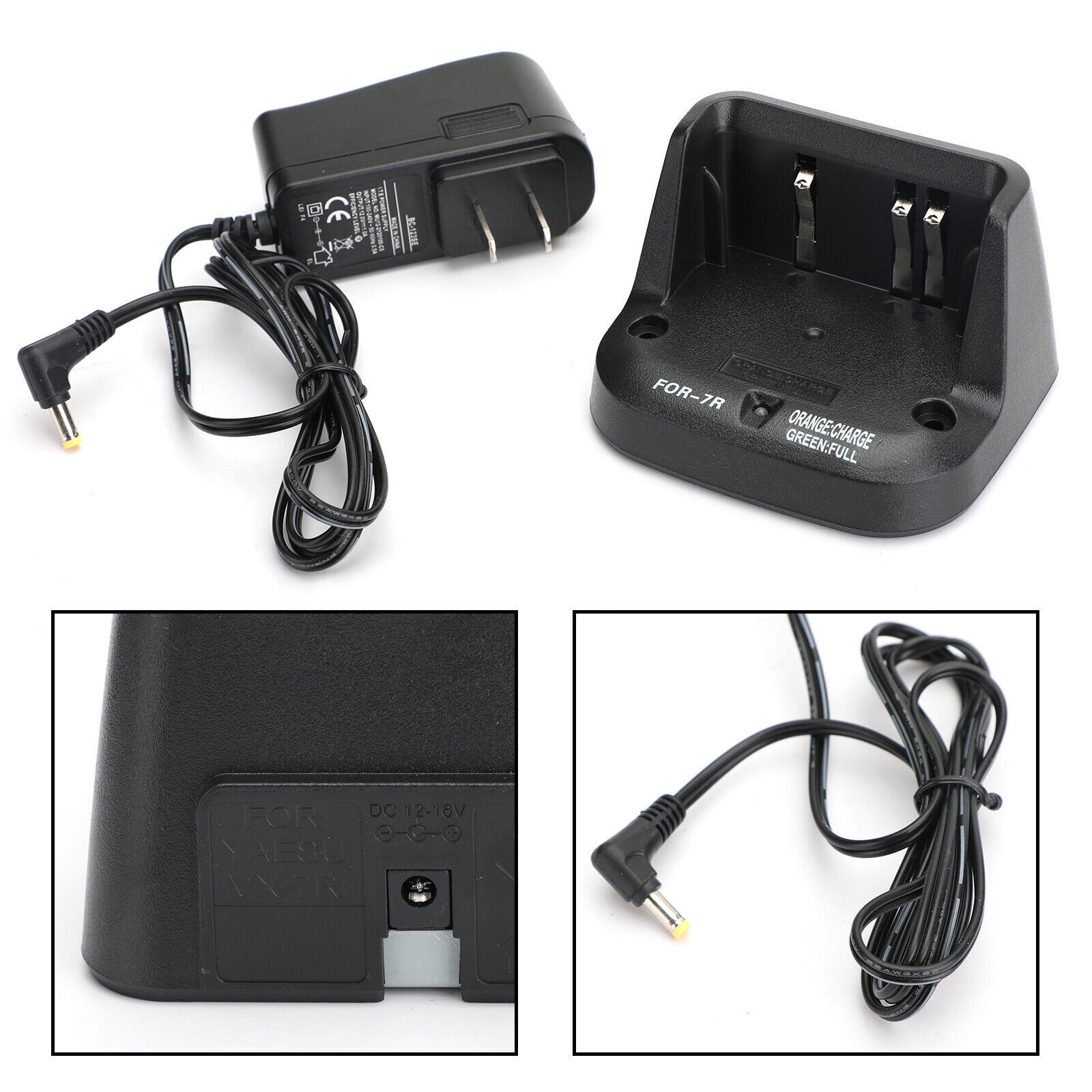 1PC Desktop Battery Rapid Charger For YAESU VX-5R VX-6R VX-7R Radio Plug