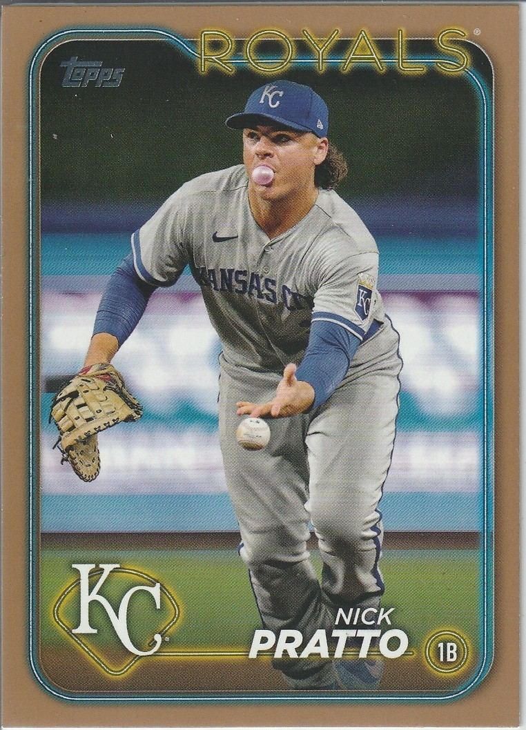 2024 Topps #364 Nick Pratto #0336/2024 Kansas City Royals Gold