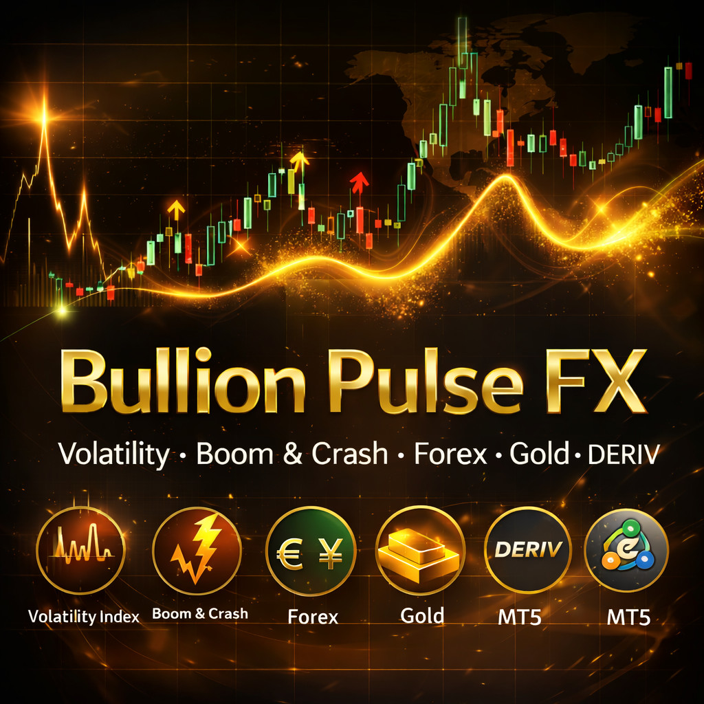🚀 Bullion Pulse FX – MT5 Trading System für VIX, Boom & Crash, Forex, Gold