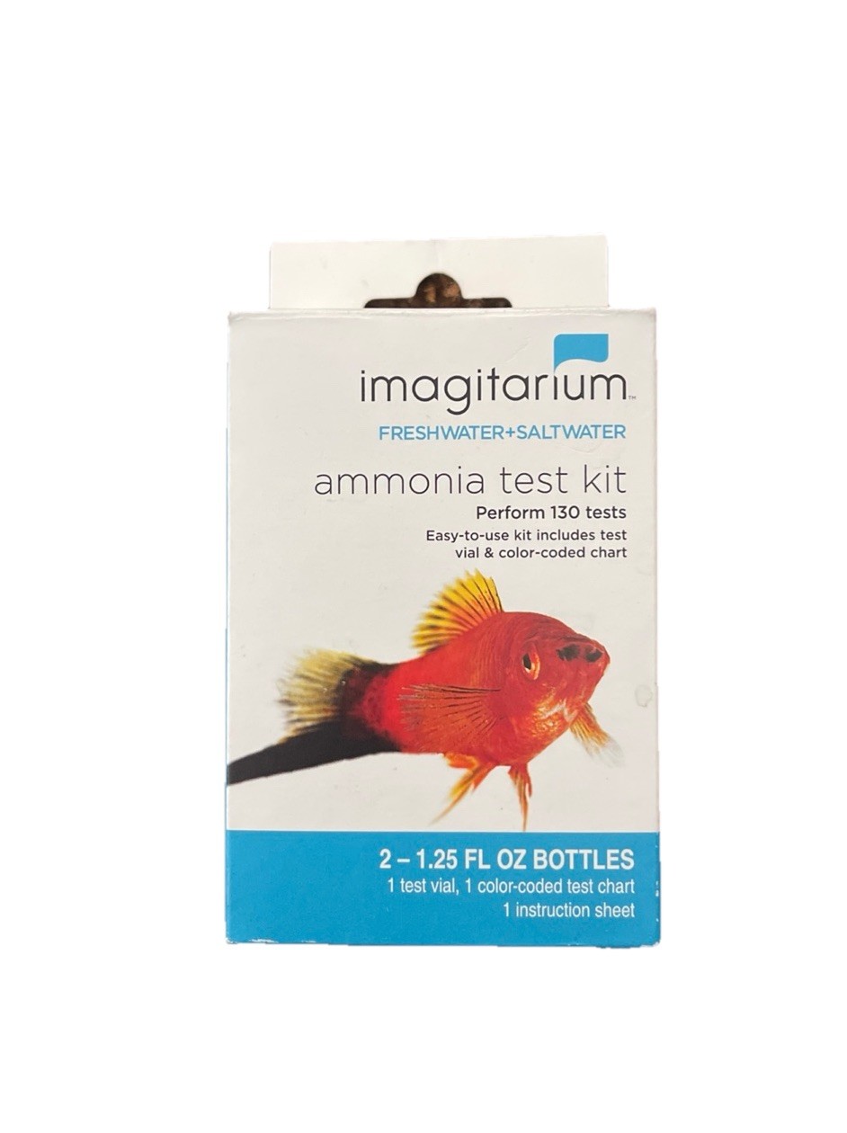 Imagitarium 3769368 Fresh/Saltwater Ammonia Test Kit. 130 Tests. Vial And Chart
