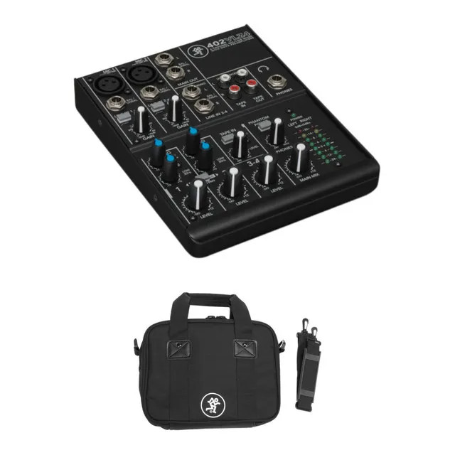 Mackie 402VLZ4 4-Channel Compact Analog Mixer with Mackie 402VLZ Mixer Bag