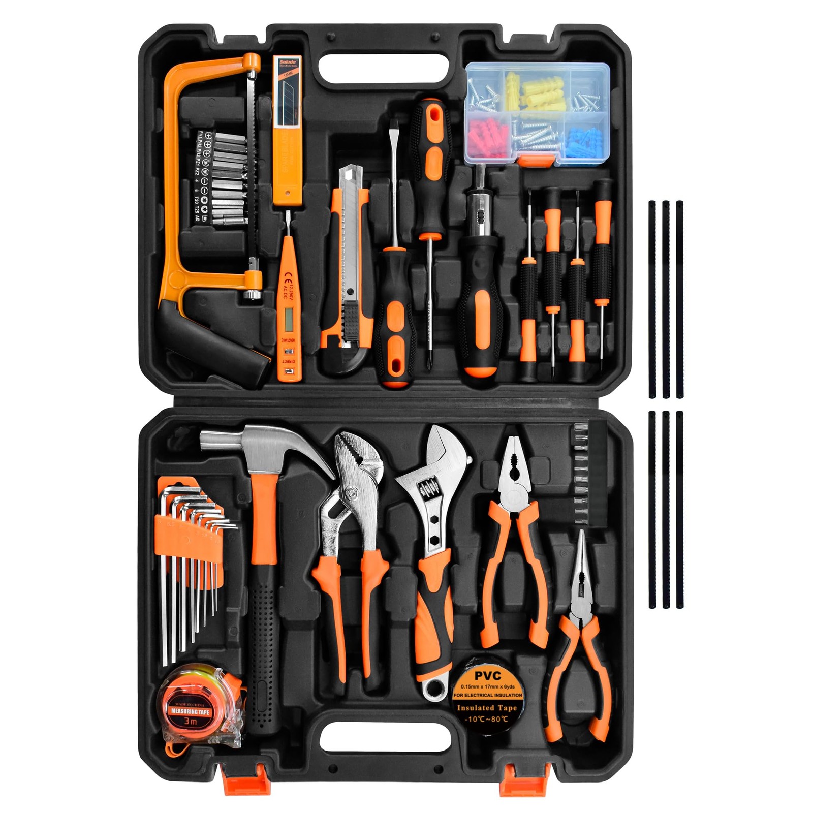 SOLUDE Tool Set,148-Piece Home Repair Kit for Men Women College 148 pcs 