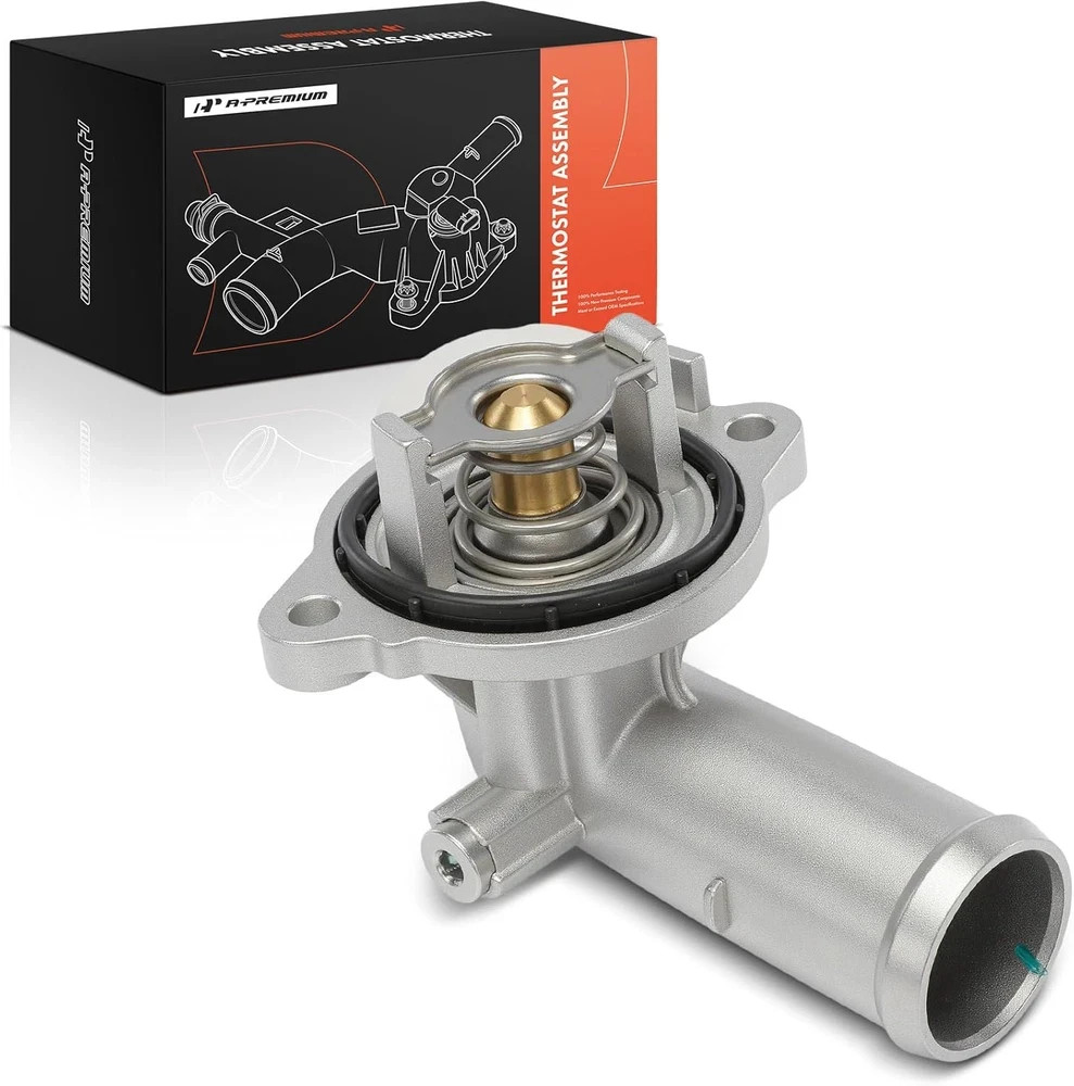 Engine Coolant Thermostat Housing Assembly with O-Ring Compatible with Jeep Gran