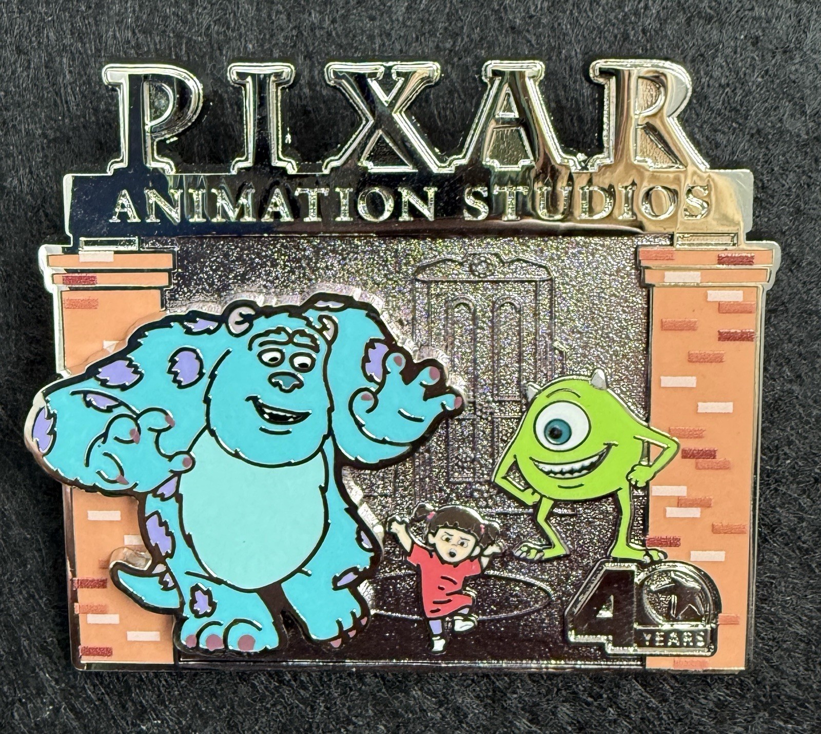 Disney Store Pin Pixar Animation Studios 40th Anniversary Monsters Inc LE 700