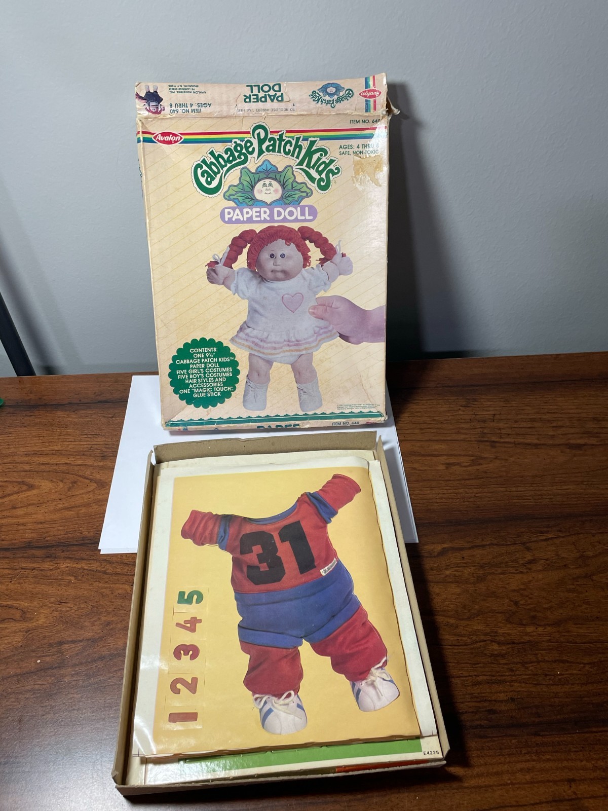 VTG Paper Doll Cabbage Patch Kids New In Box #640 Vintage 1983