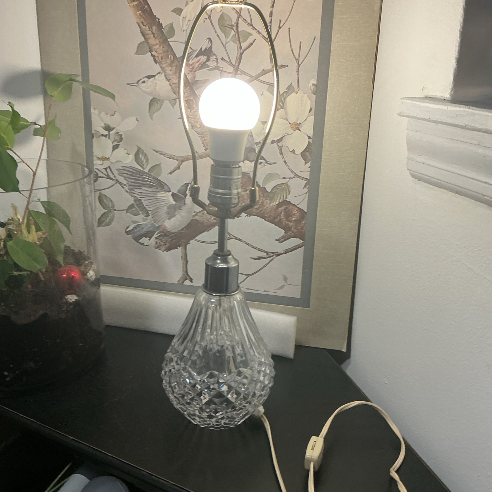 Rare Vintage 1980 Waterford Crystal Lamp