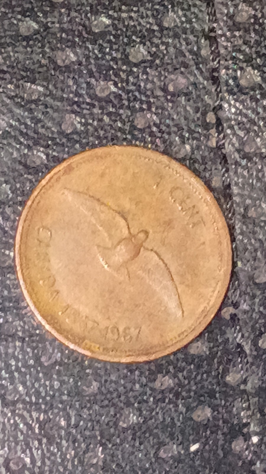 Canada 1967 Centennial 1 Cent Bronze Coin Flying Bird Queen Elizabeth II