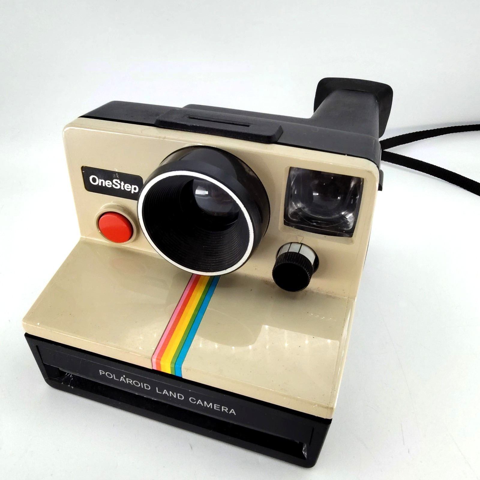 Polaroid OneStep SX-70 Rainbow Stripe Instant Film Camera Vintage Parts