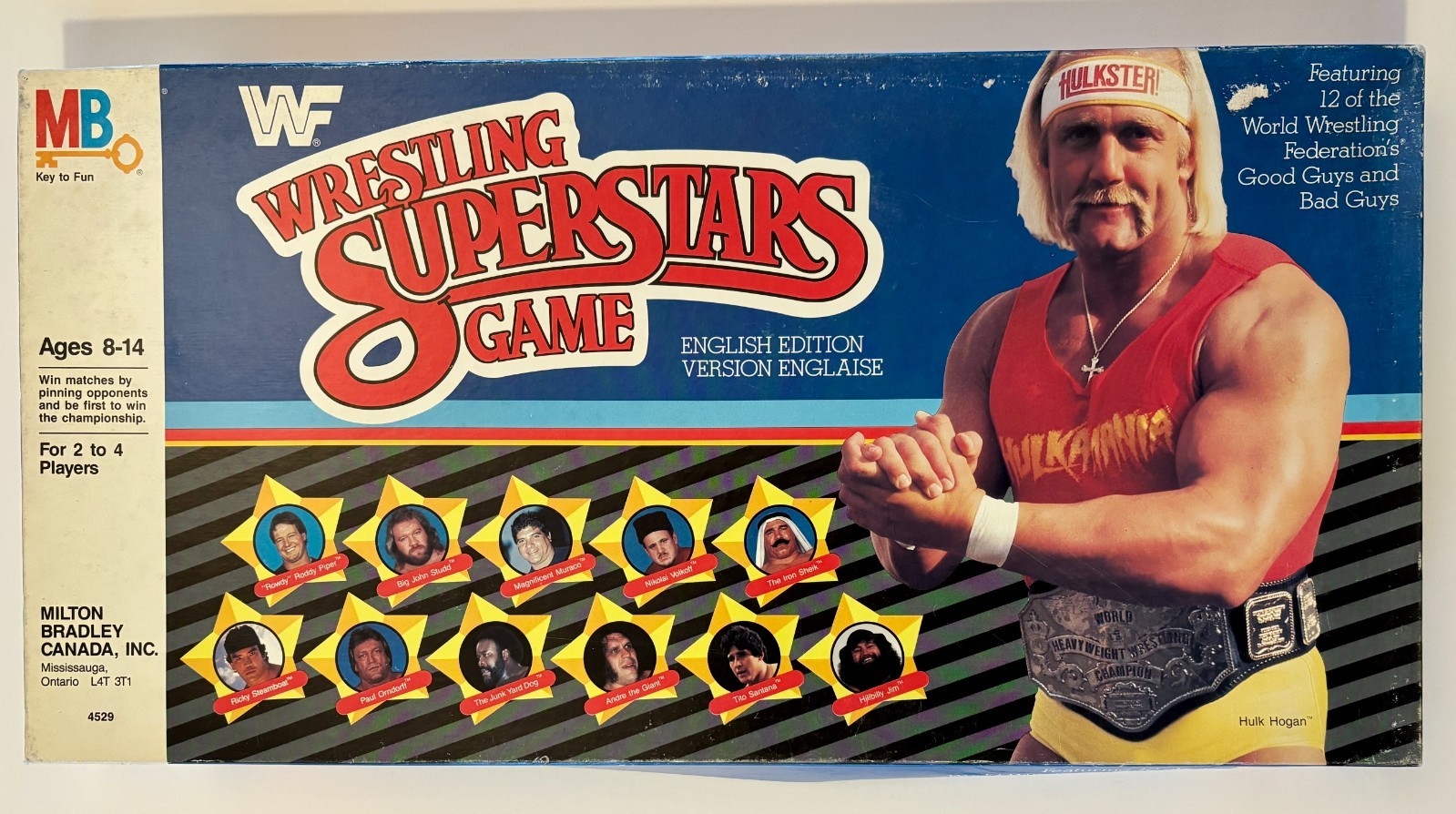 WWF Wrestling Superstars board game  - 1985 Canadian edition - complete!