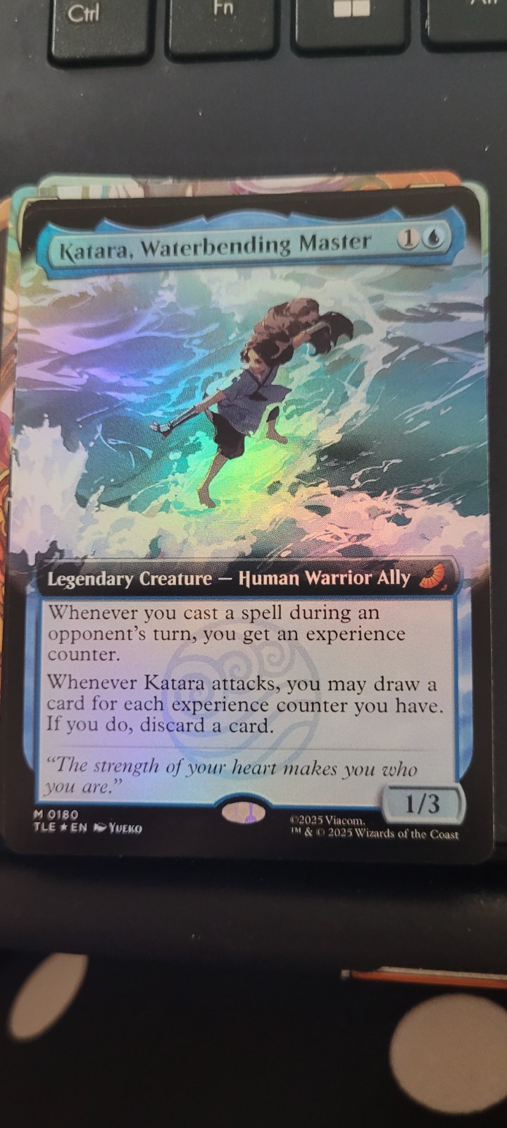 Katara, Waterbending Master - Foil Extended Art TLE NM MTG
