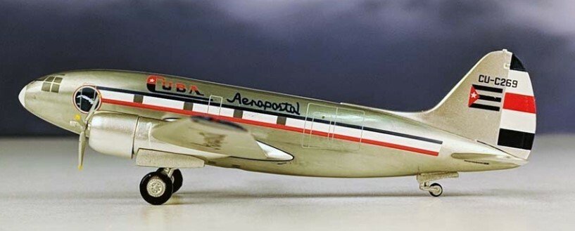 Aeroclassics AC219542 Cuba Aeropostal Curtiss C-46 CU-C269 Diecast 1/200 Model