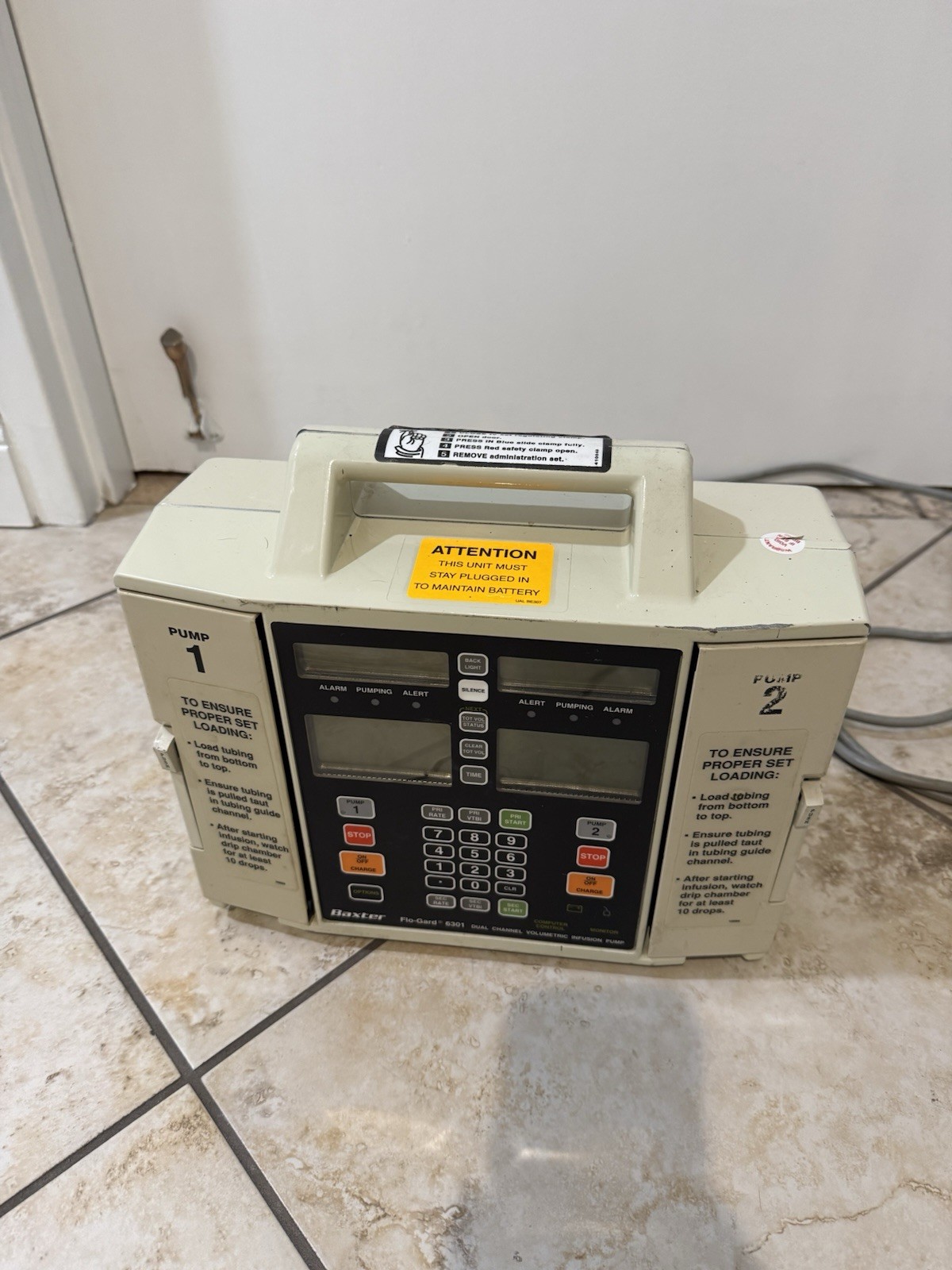 Baxter 6301 Dual Channel Volumetric Infusion Pump