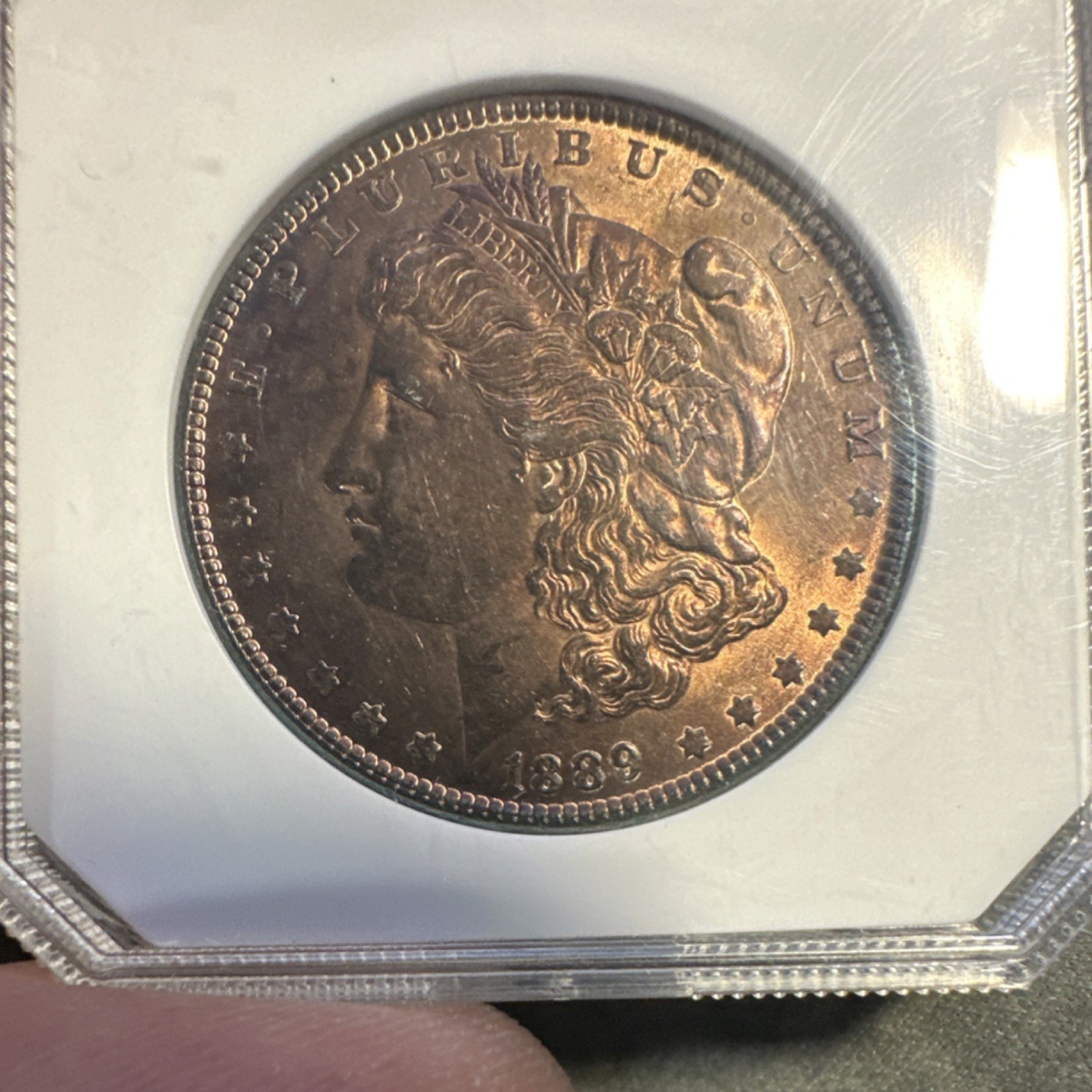 1889 Morgan Dollar toned  Silver $1 VAM Philadelphia Beautiful  High Grade!!