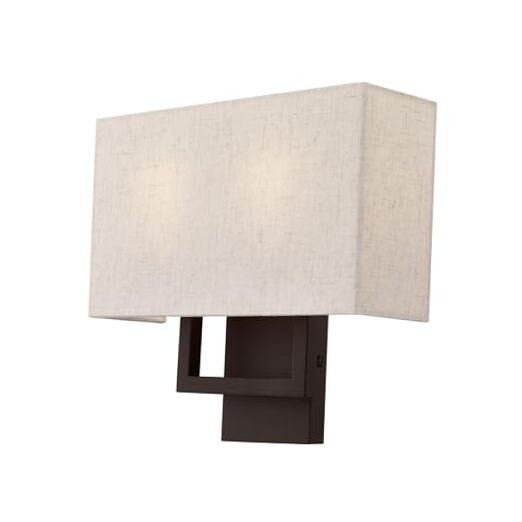  Lighting 50994-07 Pierson Collection 2 Light Ada Wall Sconce, Oatmeal Bronze