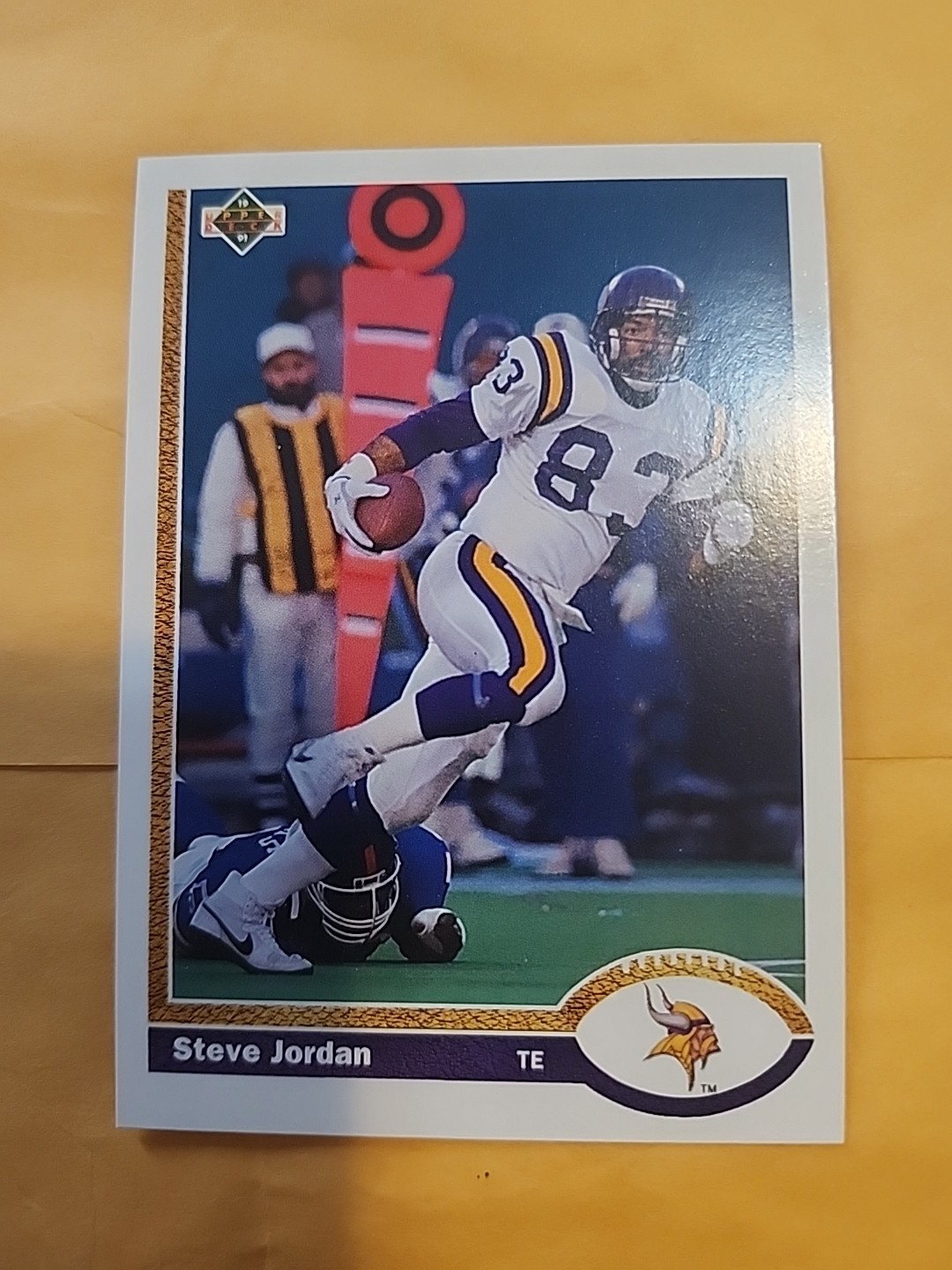 1991 Upper Deck Football Card Steve Jordan #348