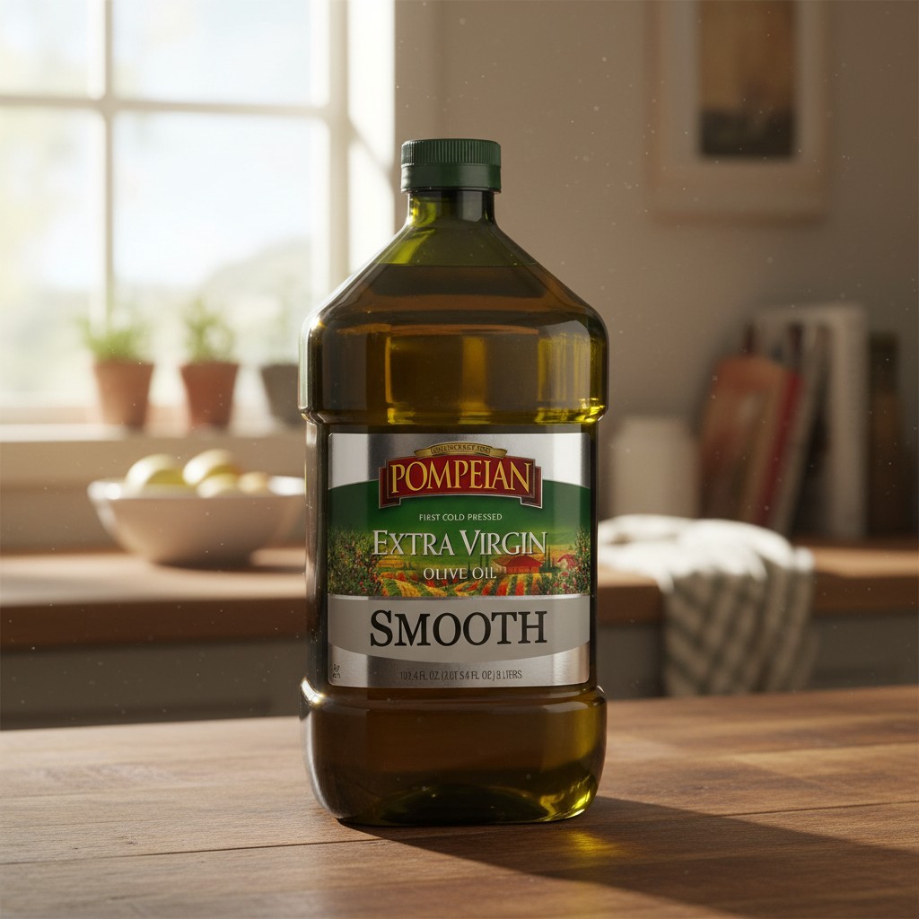 Imported First Cold Pressed Smooth Extra Virgin Olive Oil, 101 Fl Oz - Non-GMO