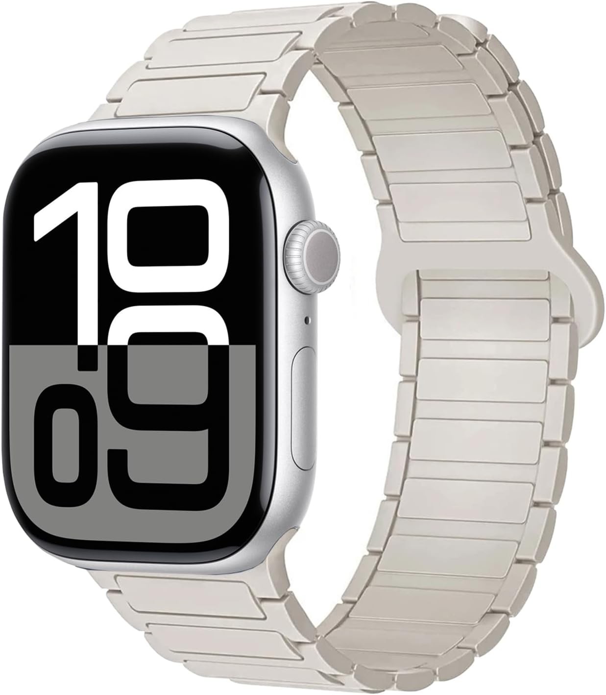 Magnetic Silicone Strap Compatible with Apple Watch Ultra 2 46mm 45mm