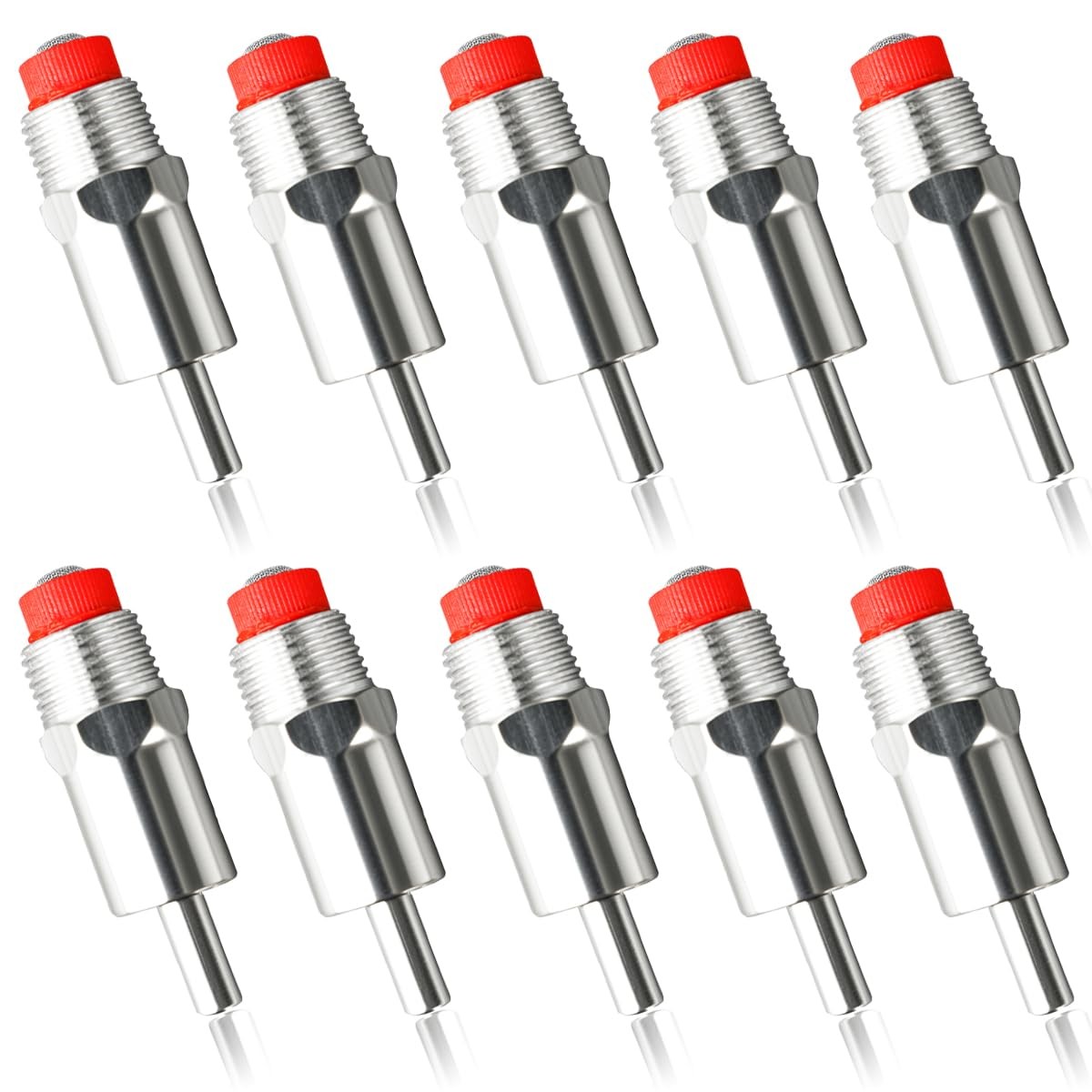 10 Pack Pig Nipple Drinker Waterer Stainless Steel 1/2 NPT Pig Nipple Drinker