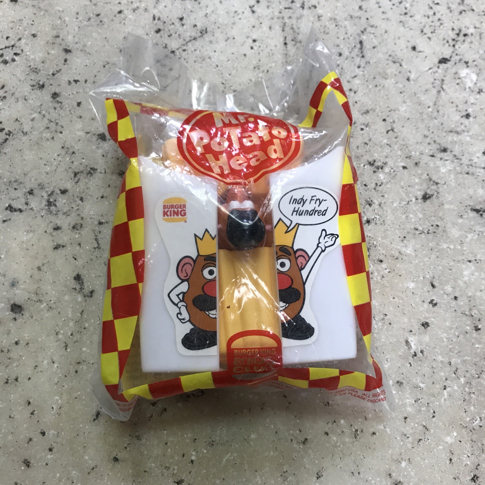 Vintage 1998 Burger King Mr. Potato Head SPEEDSTER Kids Meal Toy New In Package