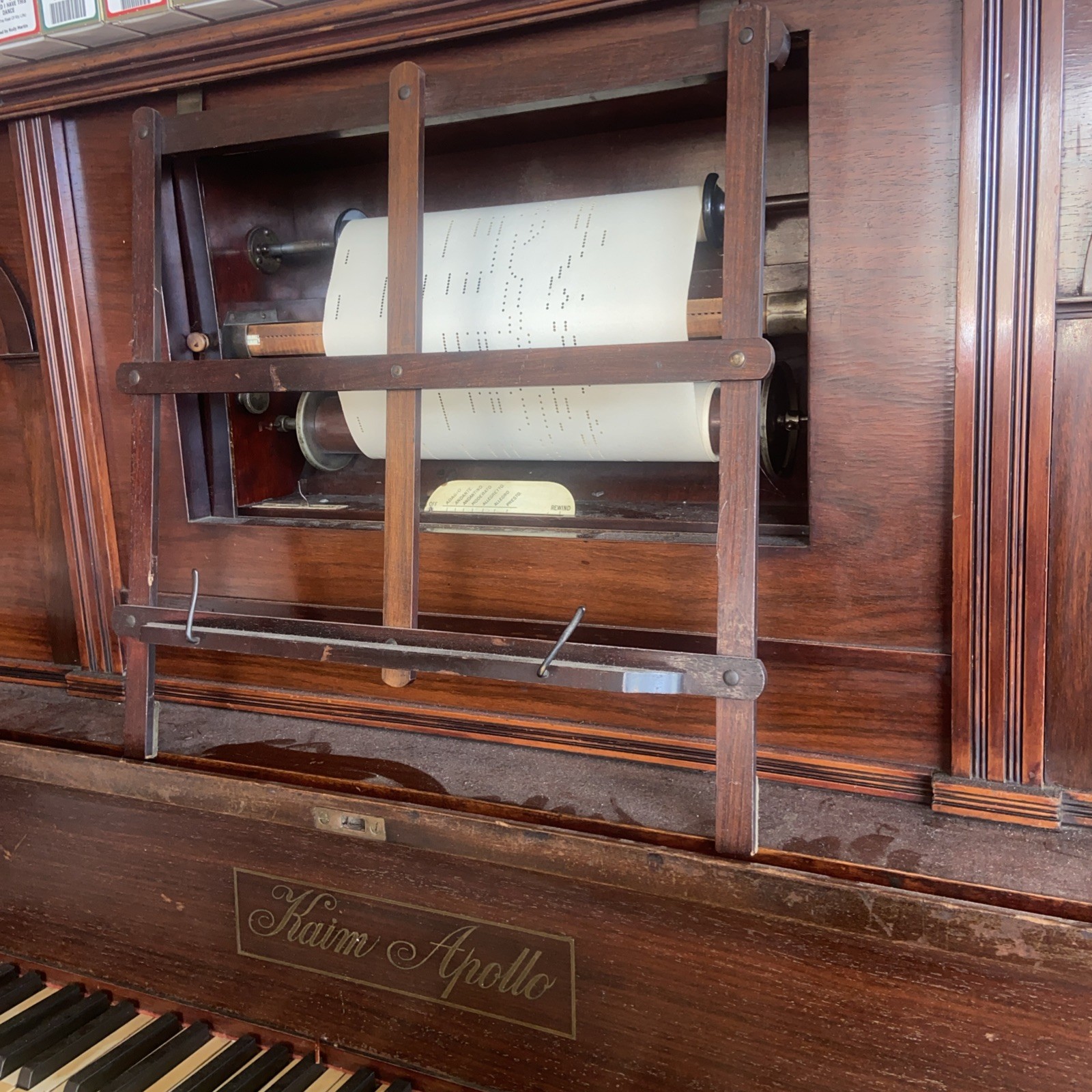 Vintage Self Player Piano, kaim Apollo - Alfred barns 