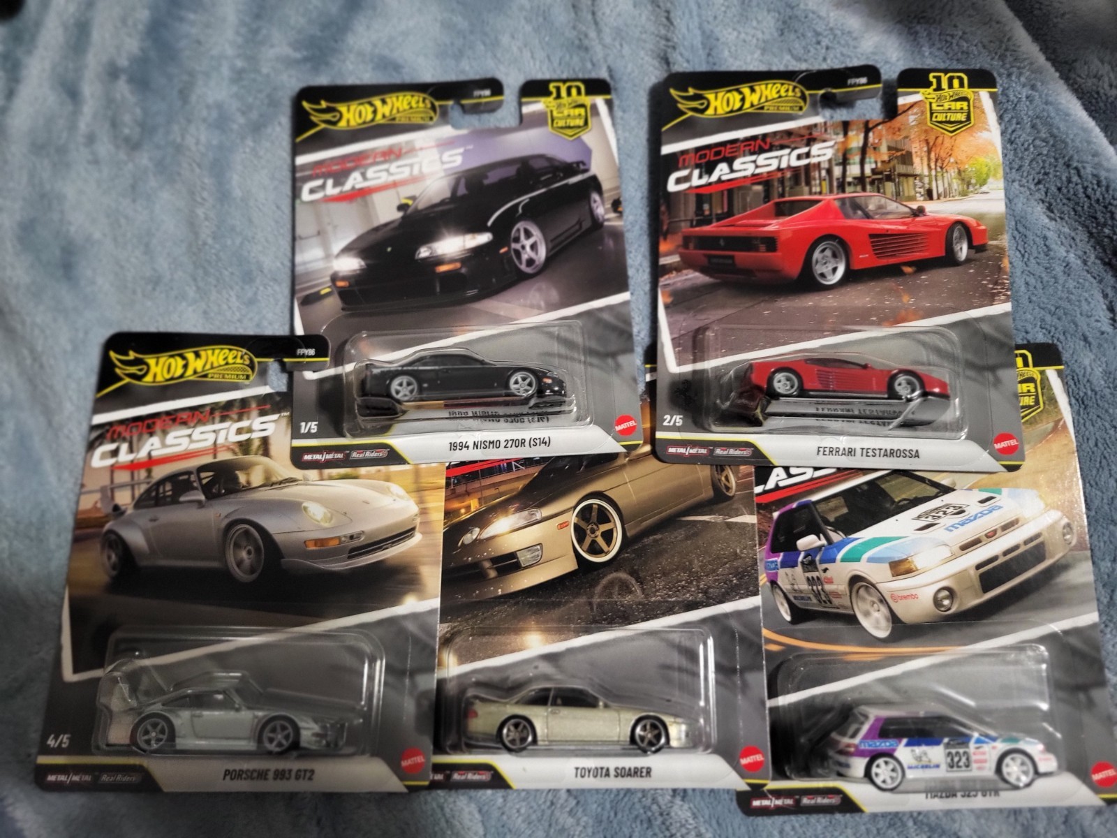 Hot Wheels 2026 Premium Car Culture Modern Classic 10th Anniversary Set of 5 New