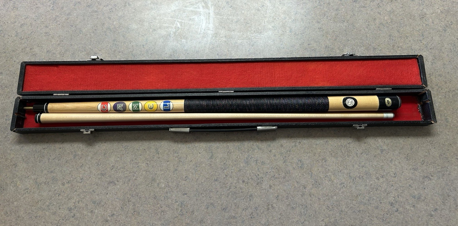 90's Vintage Joe Camel Pool Cue Stick & Carrying Case Steve Mizerak "The Miz"