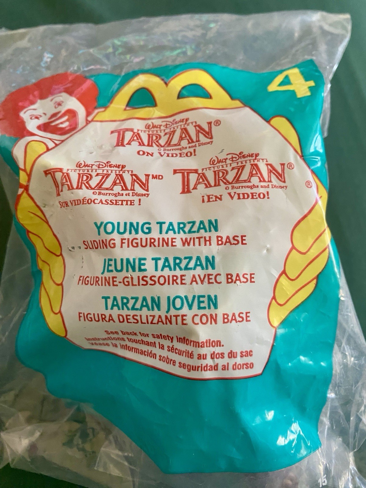 Vintage 2000 McDonald’s Happy Meal Toy Disney Young Tarzan NEW