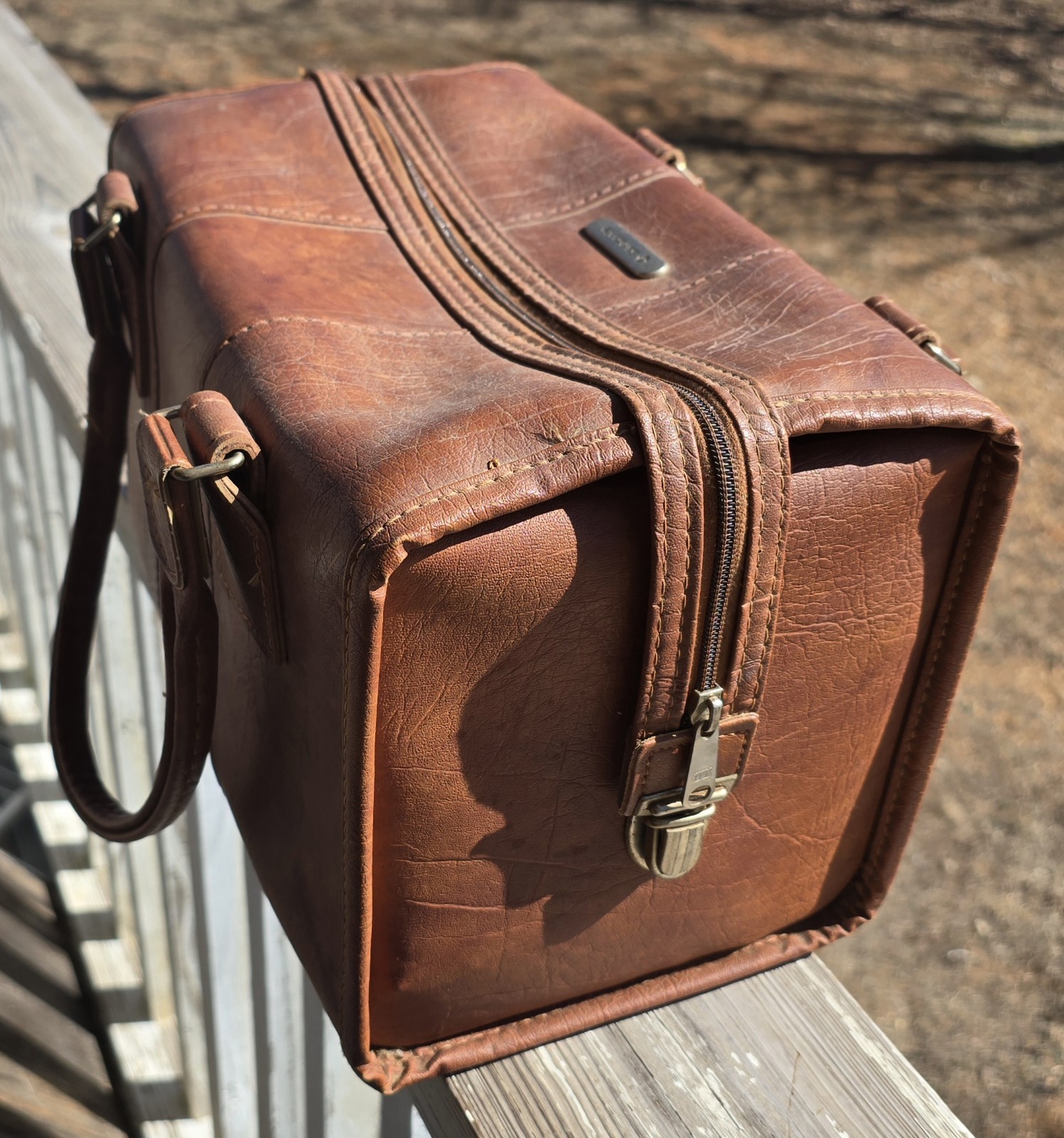Vintage 1990 Samsonite Sonora Travel Bag w/ Original Motel Receipts, Promo Pens