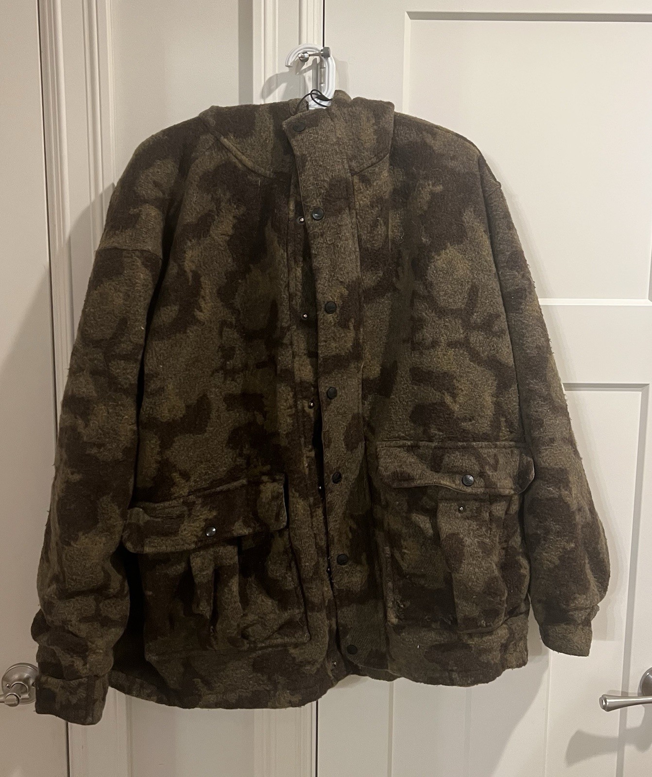 Gander Mountain Camouflage Wool Blend Hunting Jacket 2XL and Pants Size 42