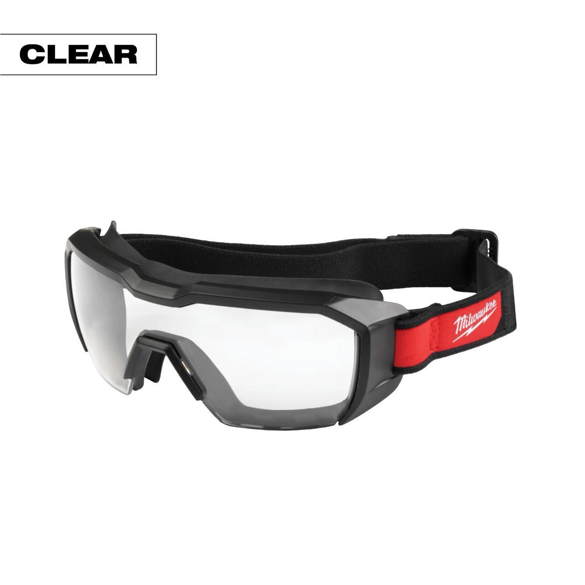 48-73-2060Milwaukee Tool Vented Low-Profile Goggles - Clear Dual Coat Lens 