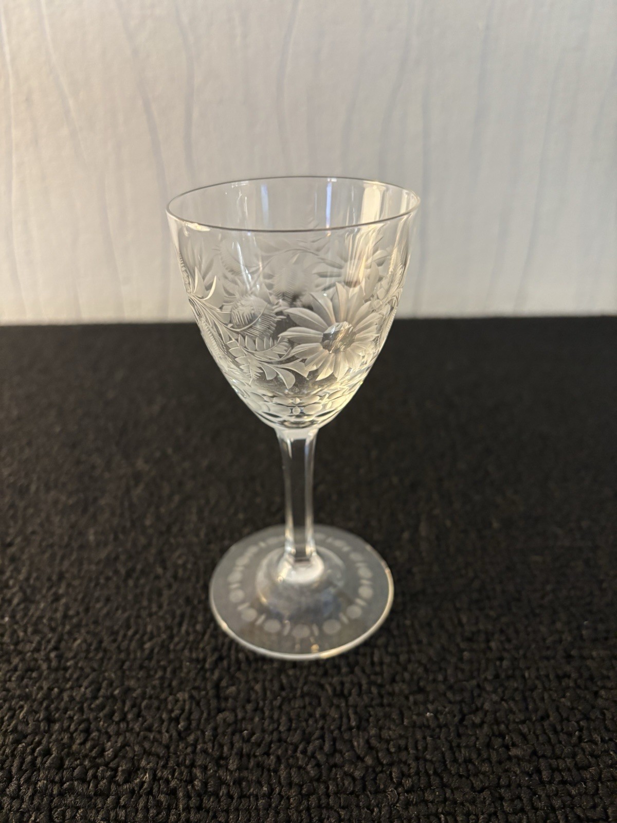 Engraved Cooked Wine Glass