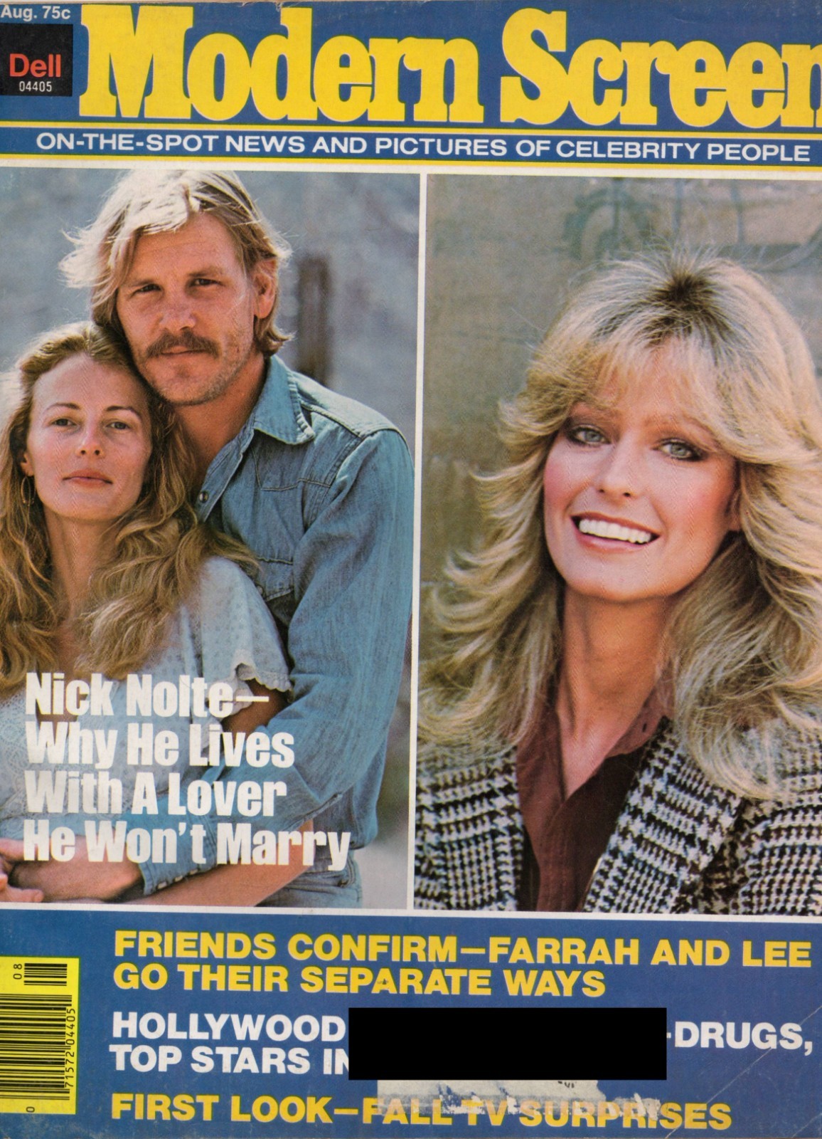 MODERN SCREEN AUGUST 1977 FARRAH FAWCETT LEE MAJORS LYNDA CARTER FLEETWOOC MAC