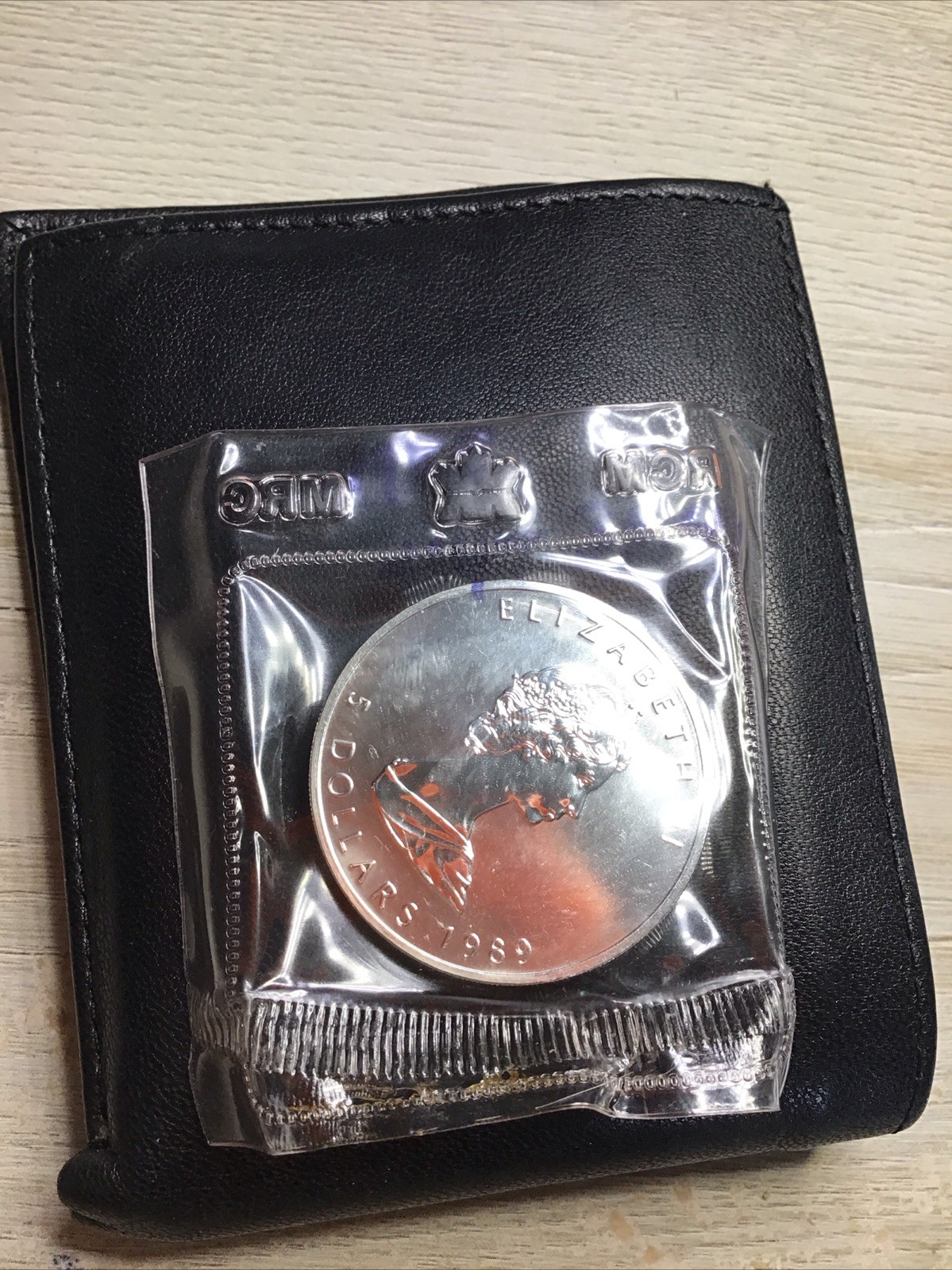 2 Coins. 1988 & 89 Canada Maple Leafs 1 oz .999 Fine Silver Coins RCM Sealed OGP