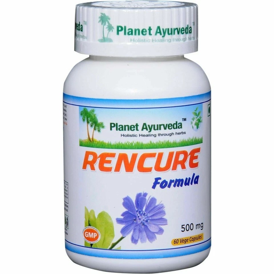 Planet Ayurveda Rencure Formula - Supports Kidneys System 500 mg, 60 Caps