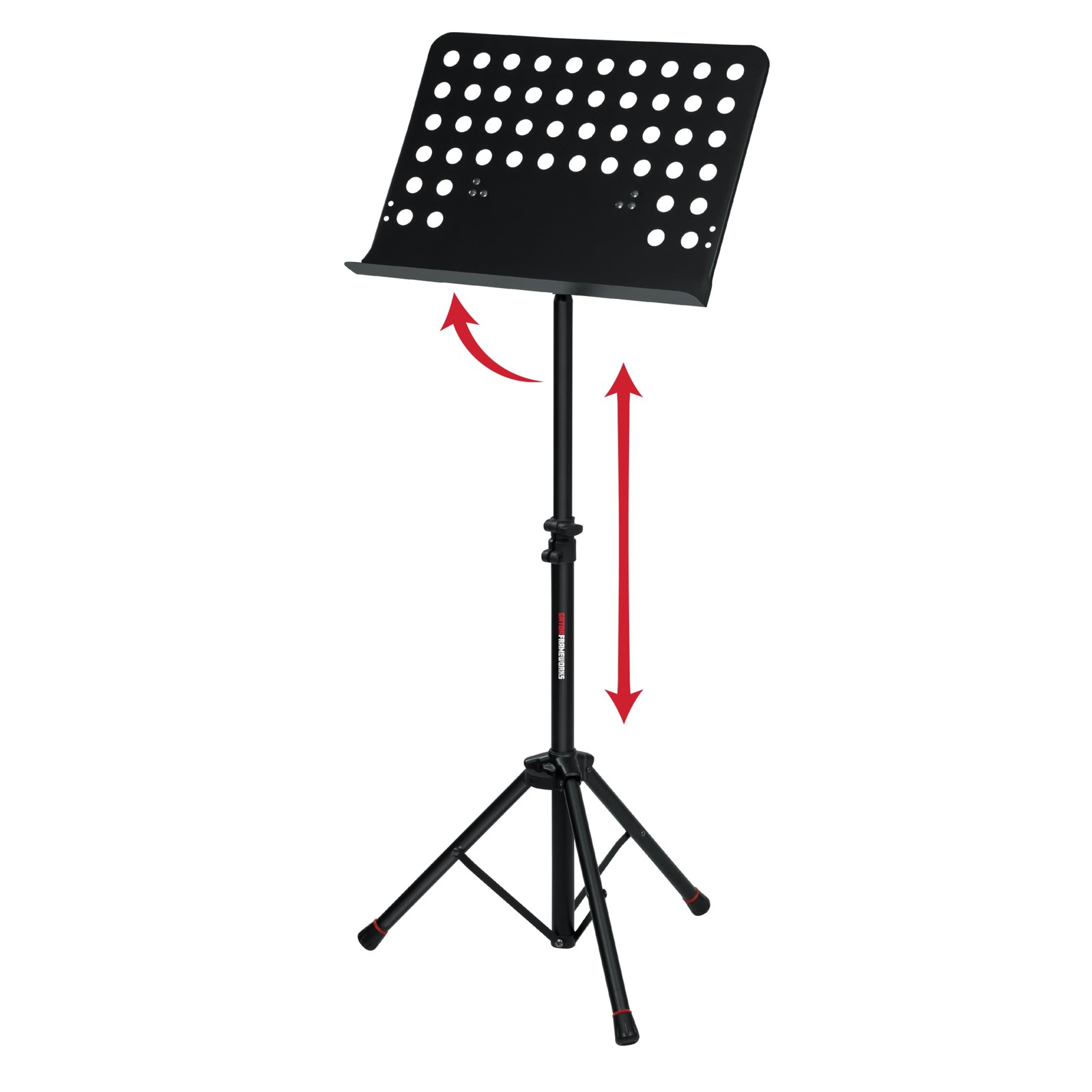 Lightweight Sheet Music Stand (GFW-MUS-0500),Red