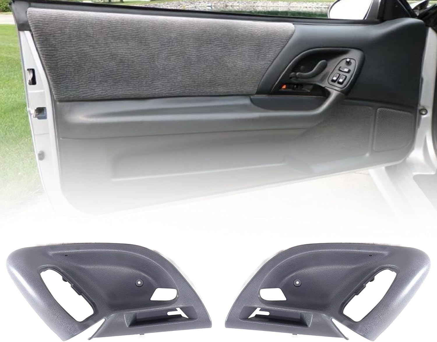 2PCS Interior Door Panel Handle Trim Left & Right for 1993-1999 Camaro Chevrolet