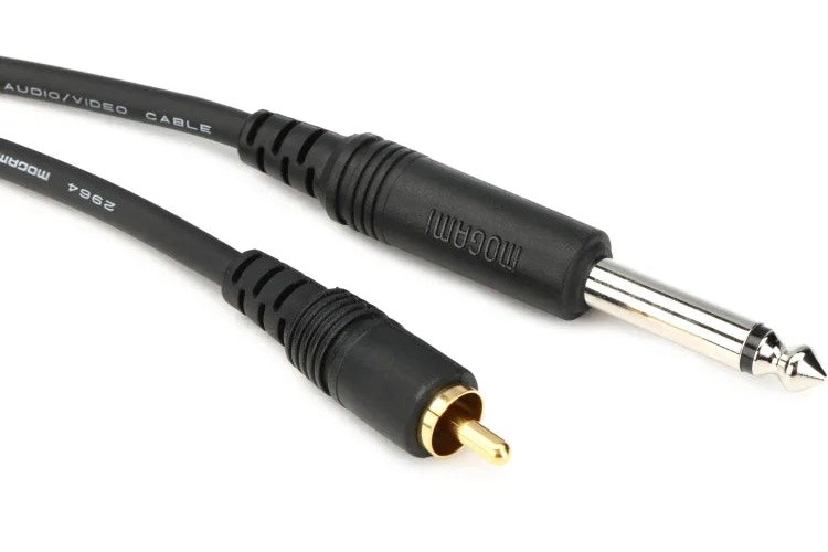 Mogami PURE PATCH PR-10 TS 1/4" Male to RCA Male Patch Cable - 10 foot