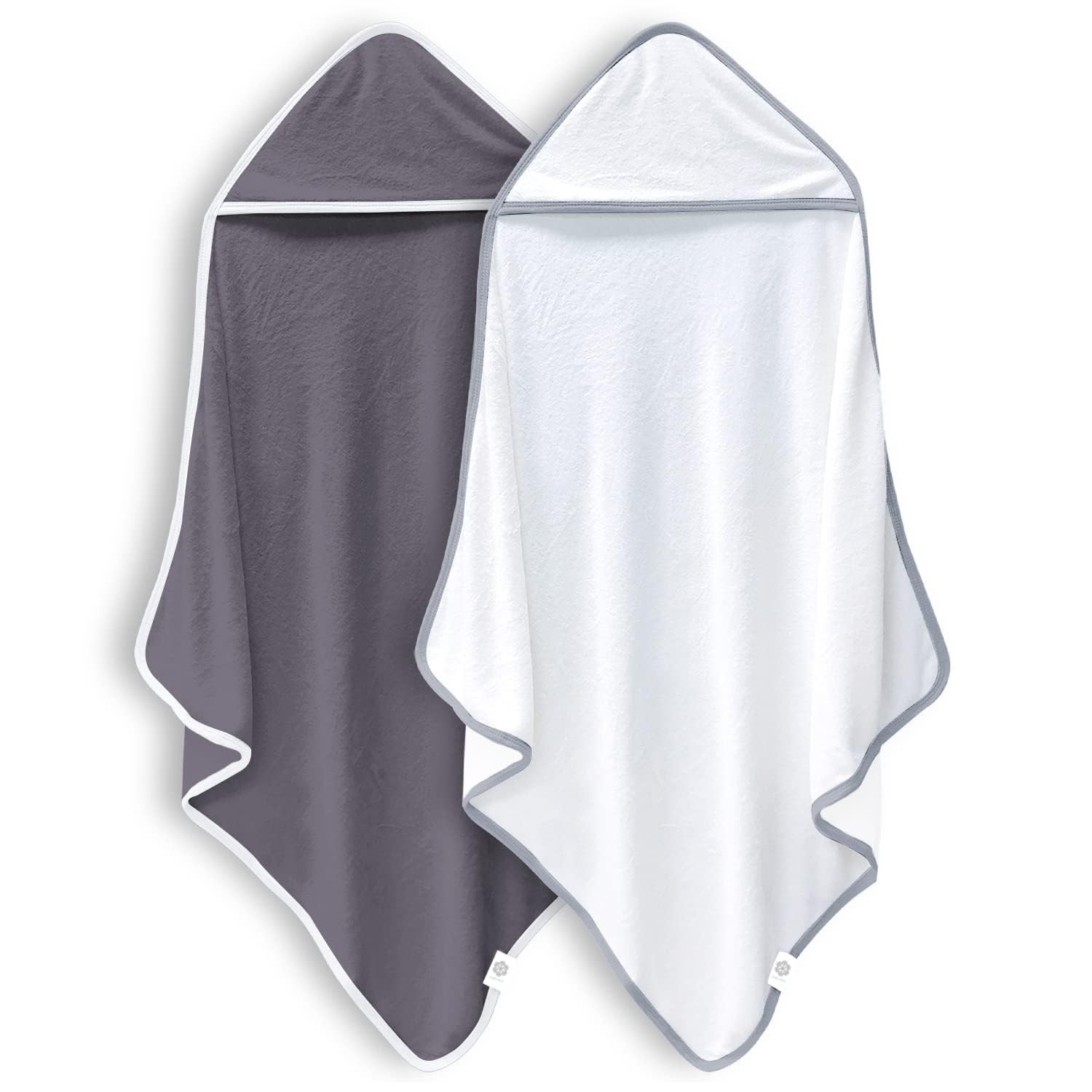 QUEEN 2 Pack Baby Bath Towel - Rayon Made from , Ultra Soft Hooded Towels for...
