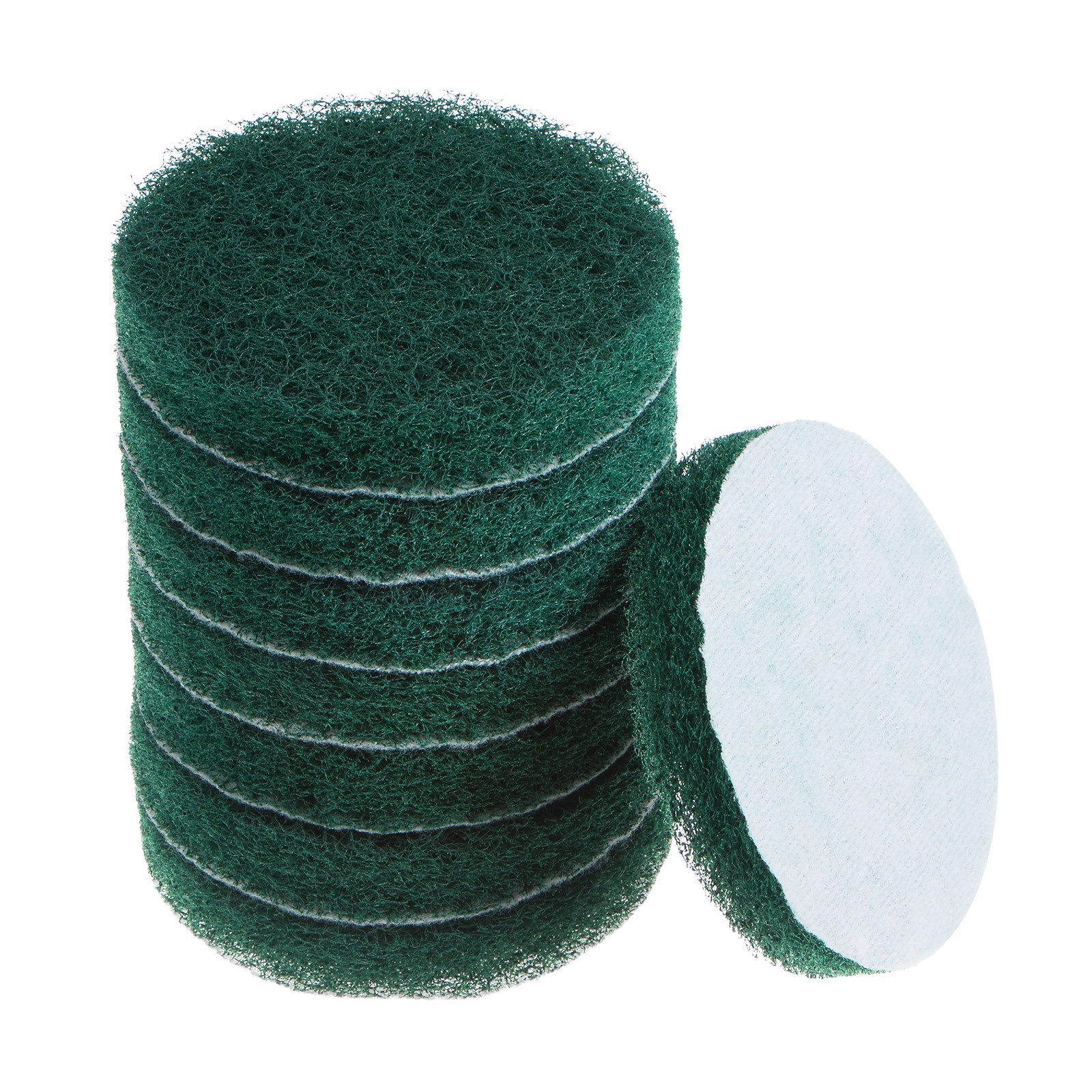 8pcs Drill Power Brush 4 Inch Tile Scrubber Scouring Pads 180-240 Grit