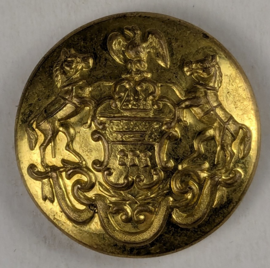 1900-1910s - Pennsylvania State Seal Officer Uniform Button - M2E