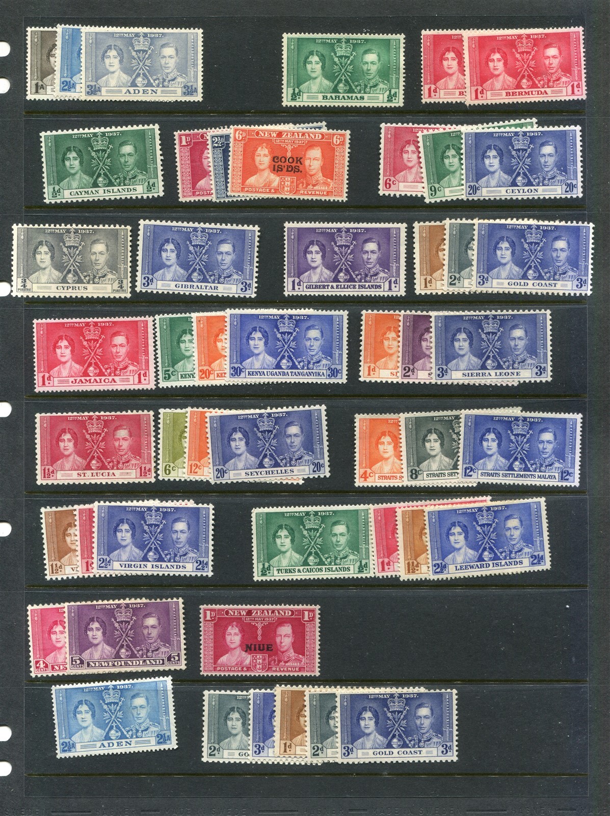 Br. Commonwealth George VI Cornation Issue Collection [Mint Lightly Hinged]