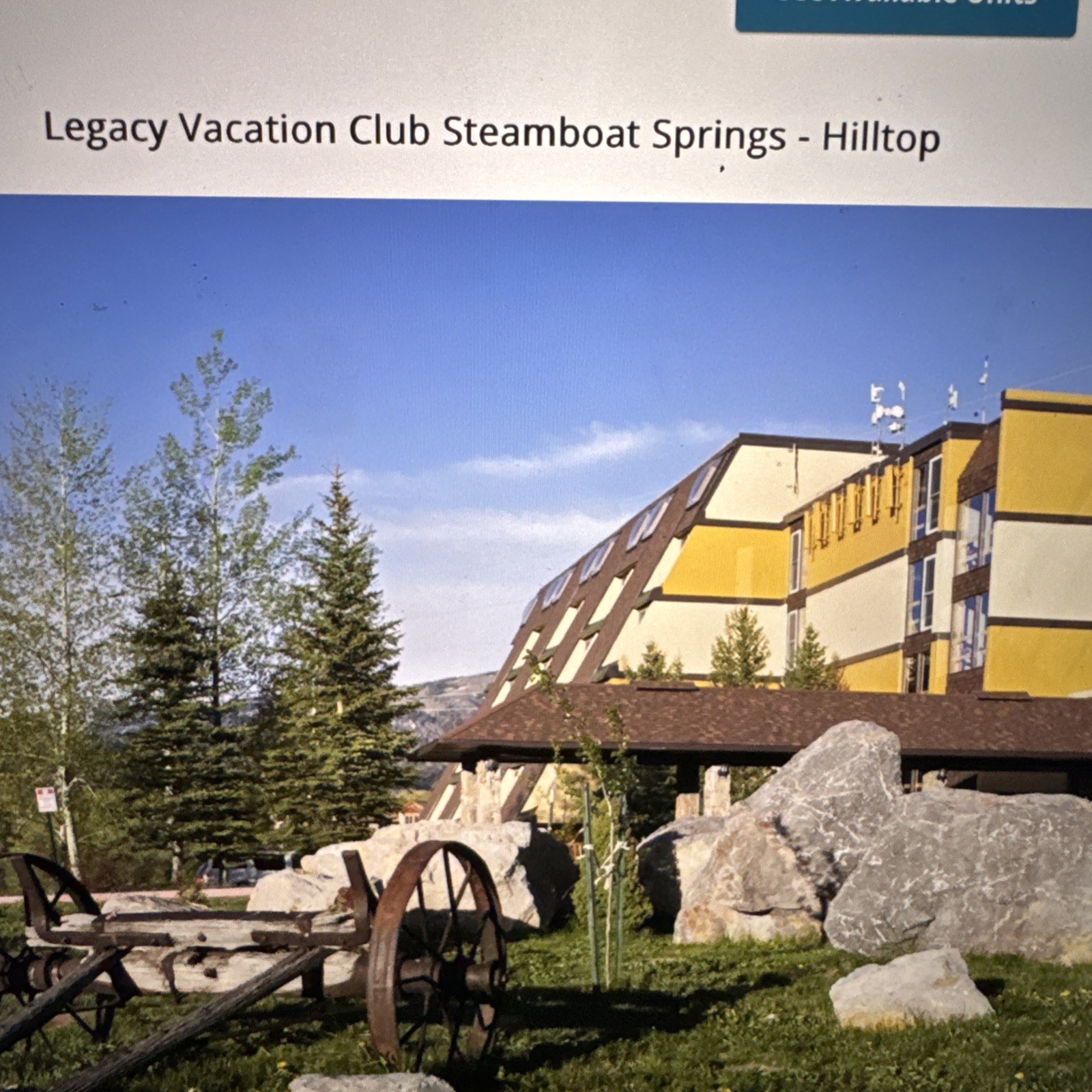 Legacy Vacation Club – Steamboat Springs (Hilltop) 2 BDRM  Nov 14-21