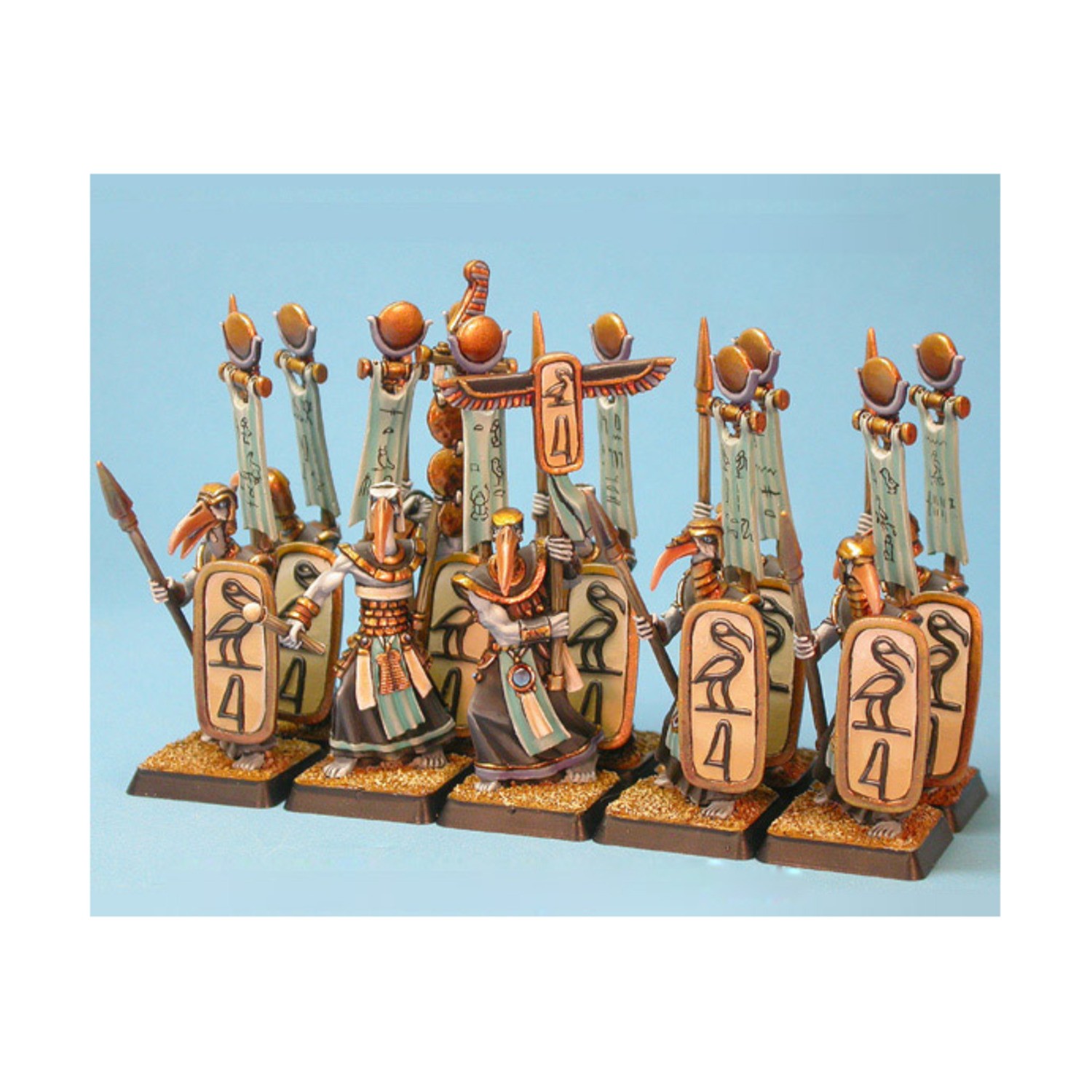 Crocodile War Gods of Aegyptus Tethru Spearmen Unit Pack New