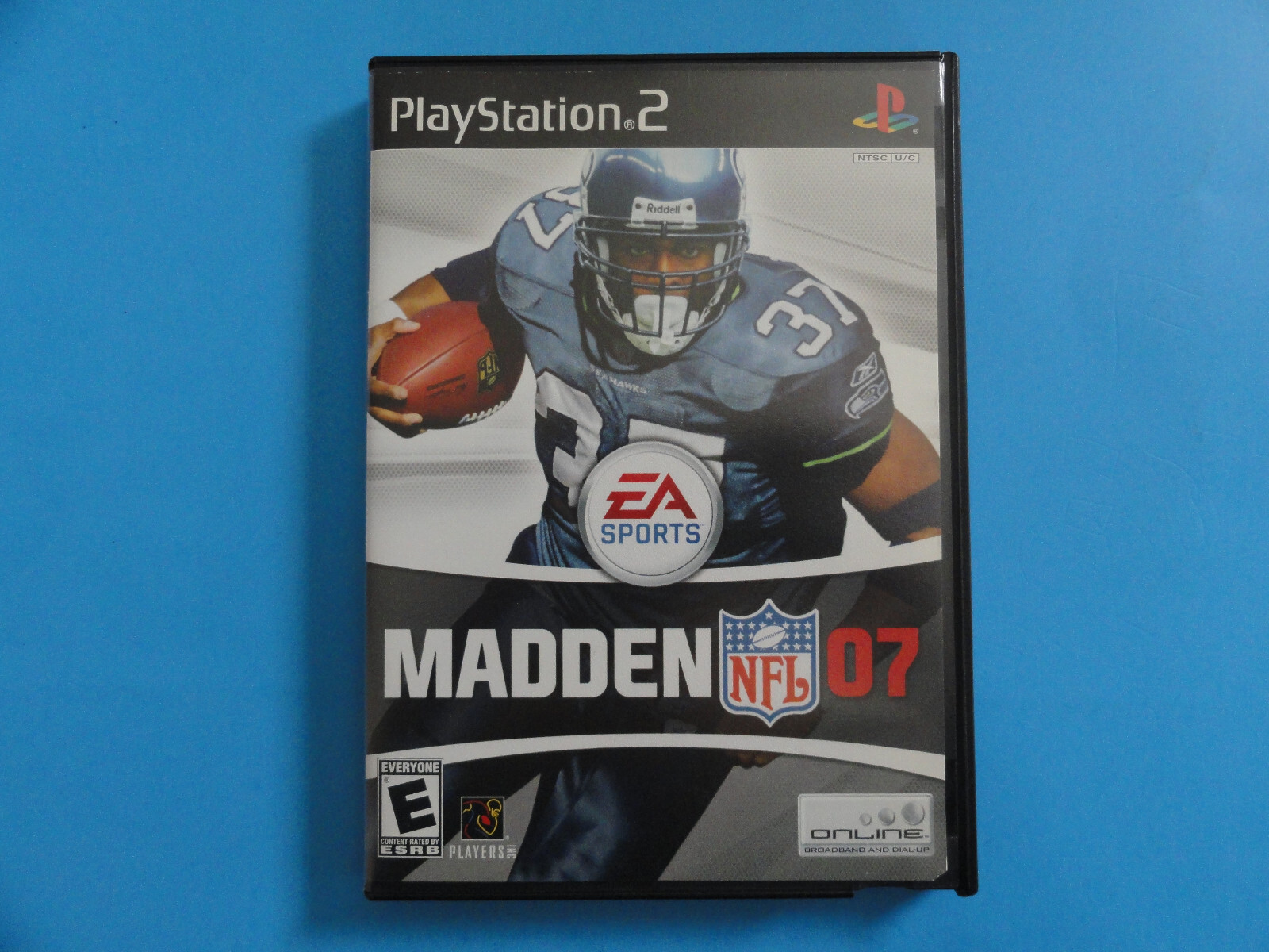 PS2 MADDEN 07 ORIGINAL COVER ART & BLOCKBUSTER VIDEO DVD CASE
