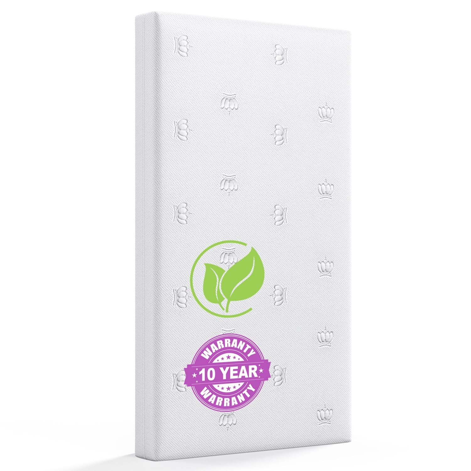 PLZOIT Breathable Crib Mattress, 52 x 27.6 x 5 Inch (Pack of 1), White 