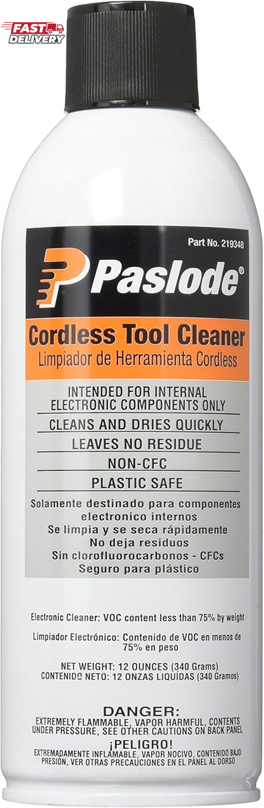 PASLODE 219348 12OZ CRDLS Tool Cleaner,White